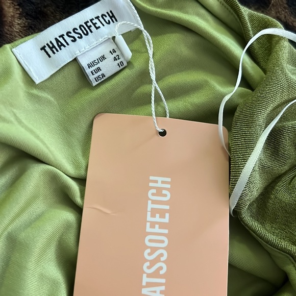 PIA DRESS by:THATS SO FETCH | BRAND NEW W/TAGS. Double lined bodycon style dress - Picture 2 of 2